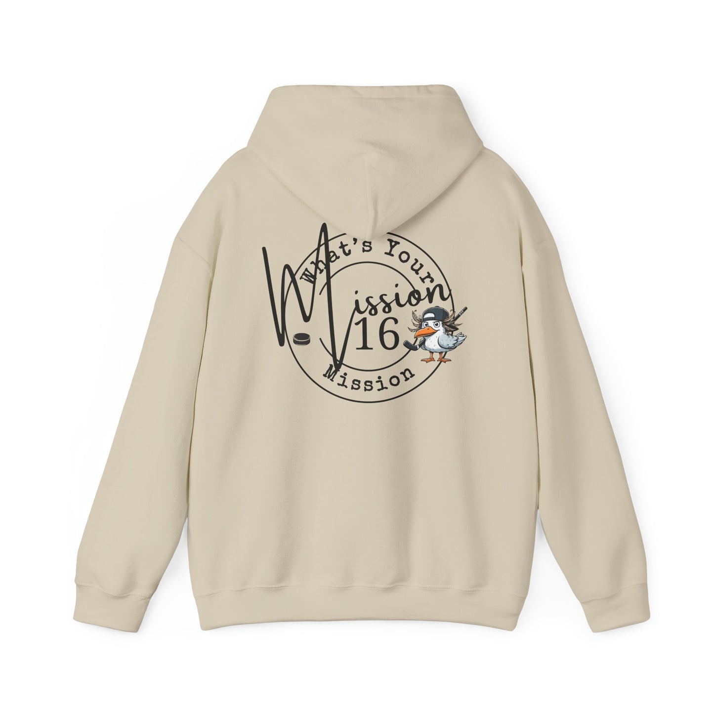 Hockey Hoodie - Gull Mascot Design