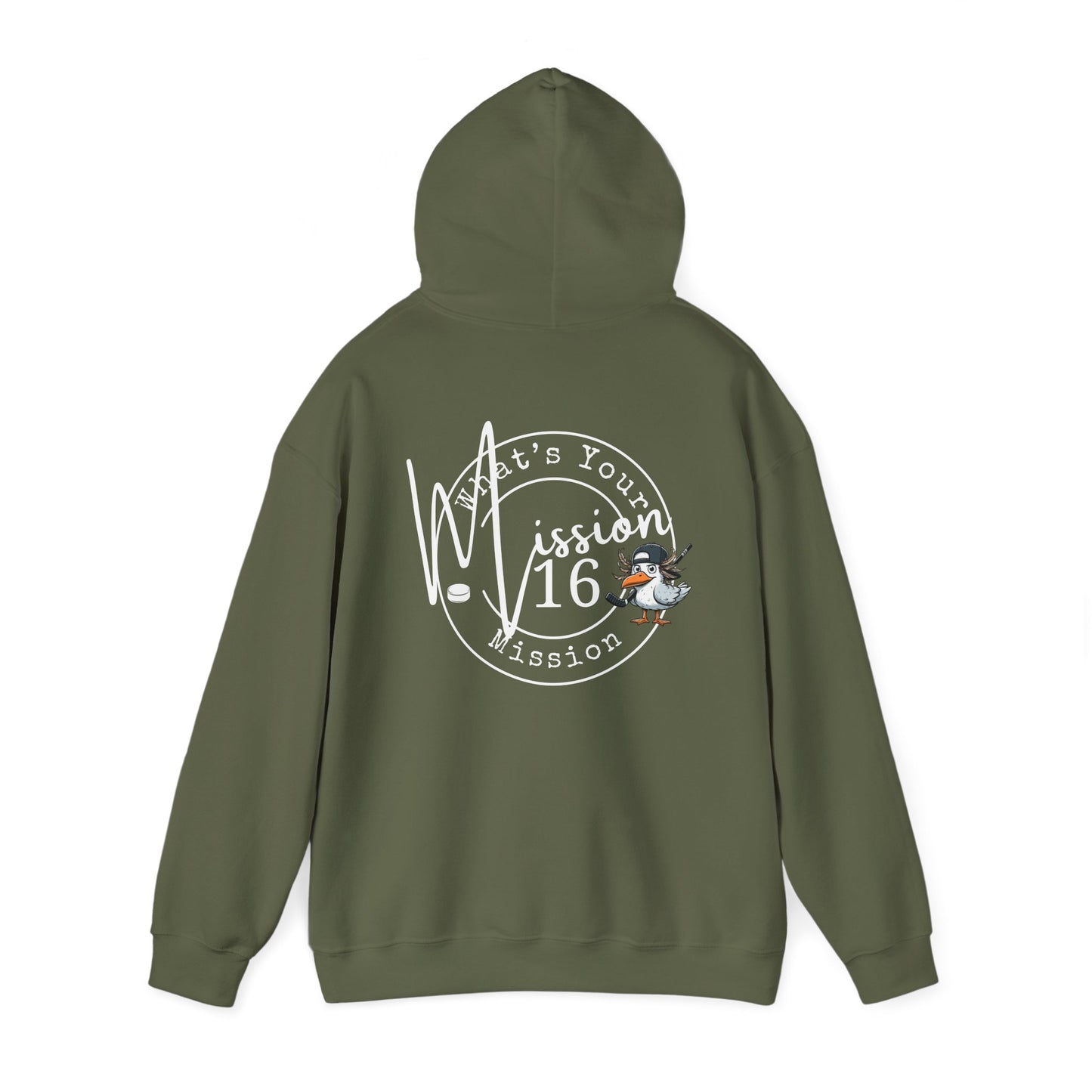 Hockey Hoodie - Gull Mascot Design