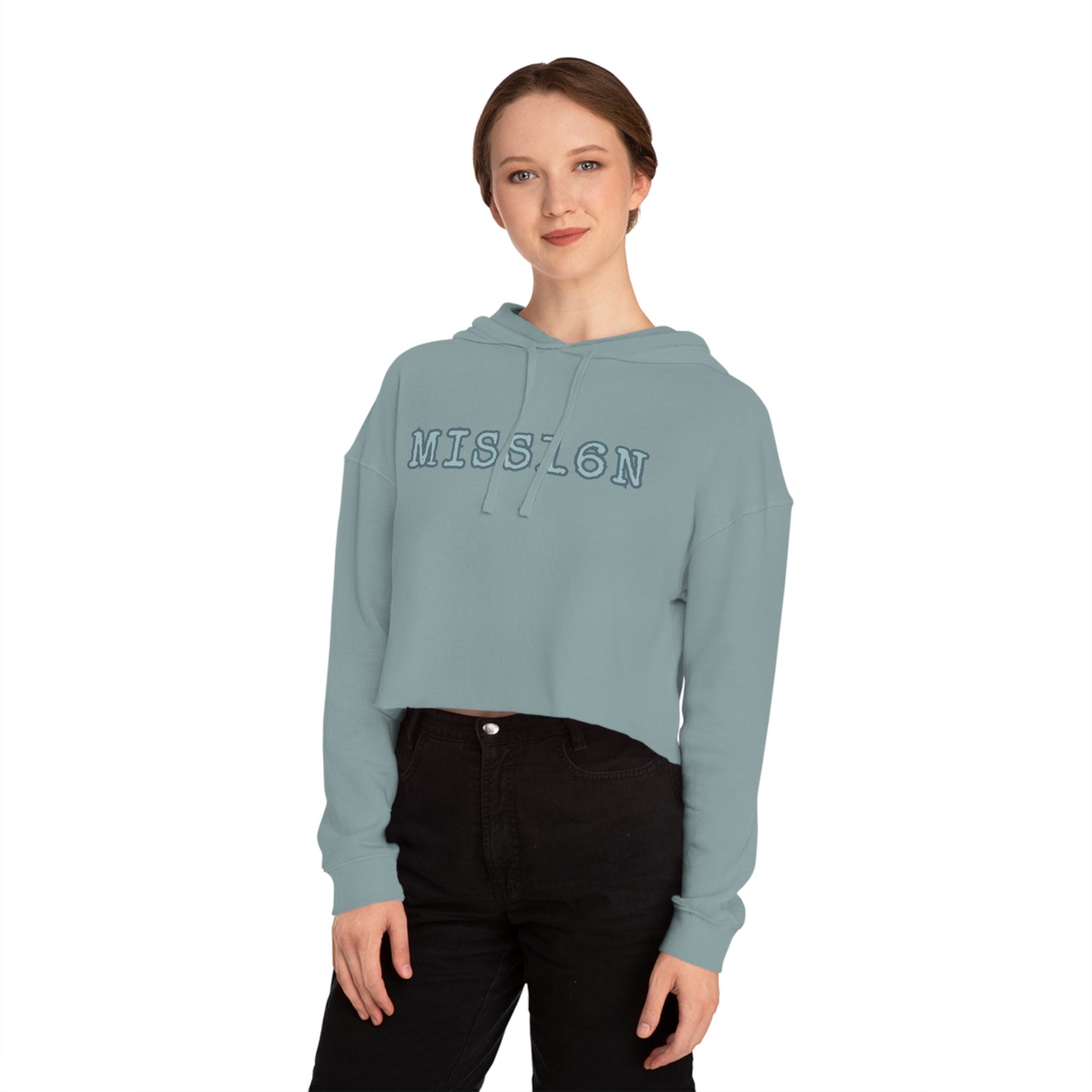 MISS16N Women’s Cropped Hooded Sweatshirt