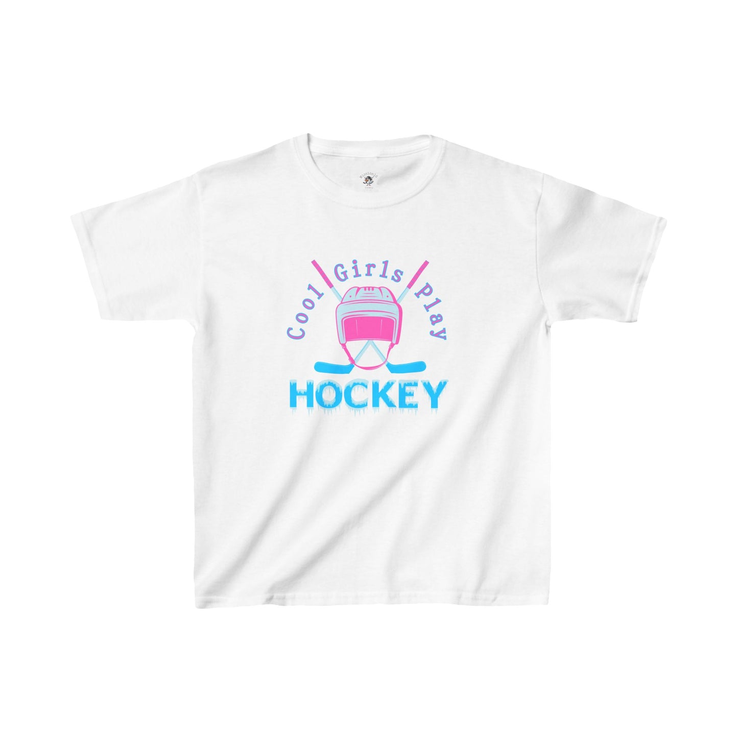 Cool Girls Play Hockey Kids Heavy Cotton™ Tee