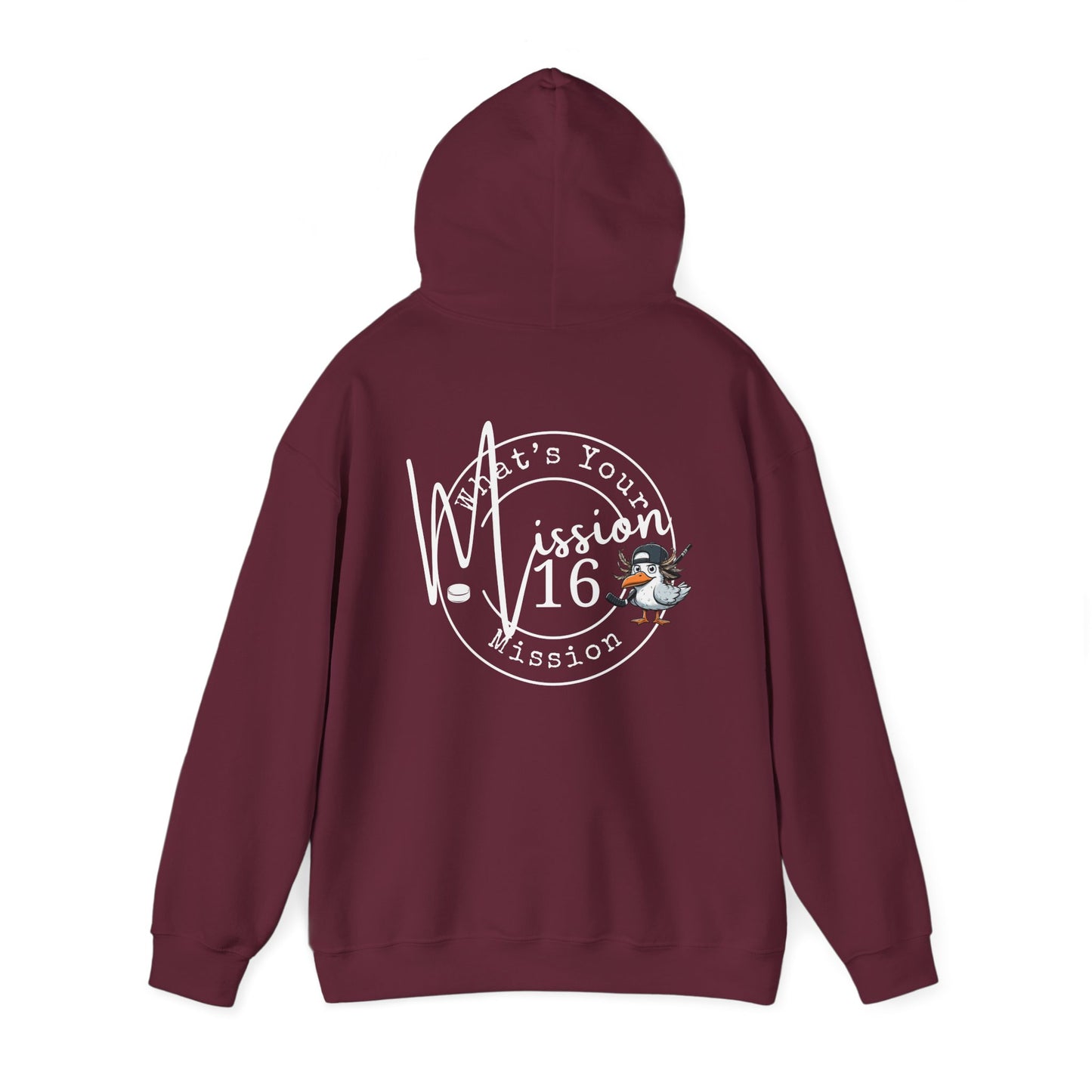 Hockey Hoodie - Gull Mascot Design