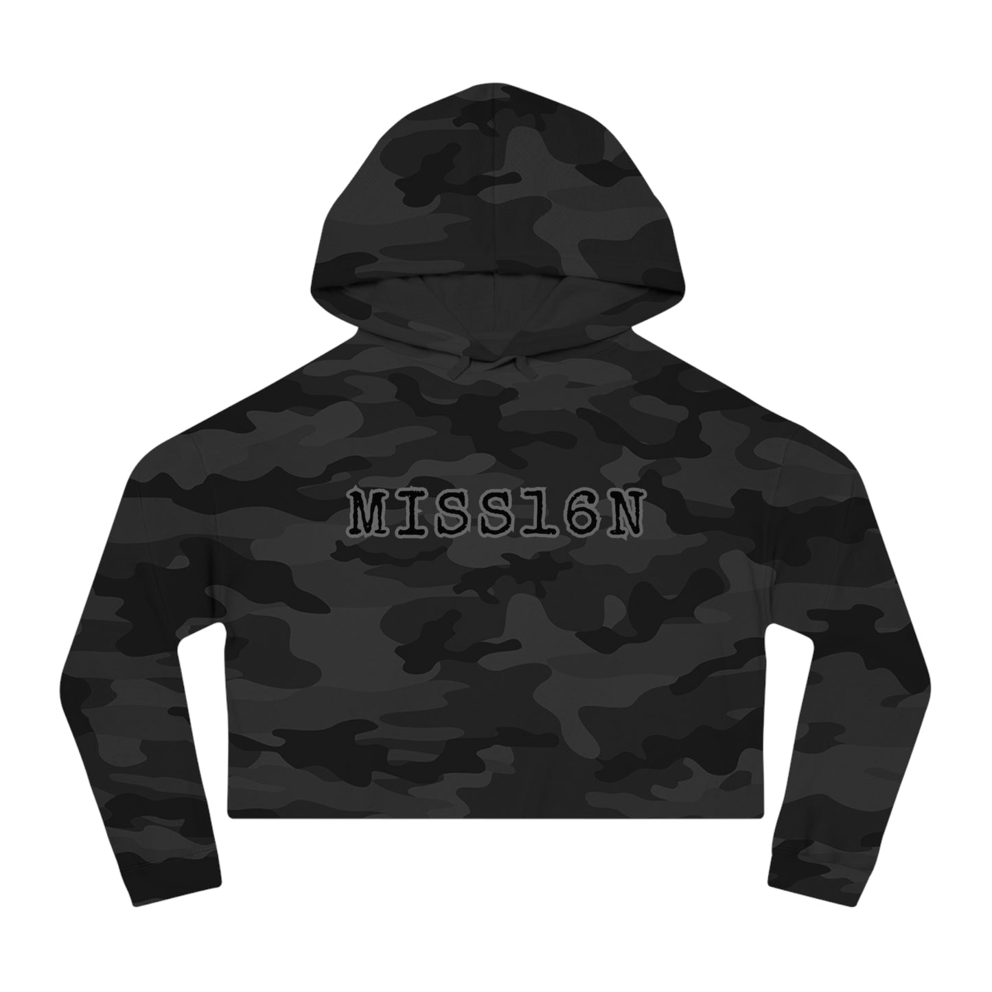 MISS16N Women’s Cropped Hooded Sweatshirt