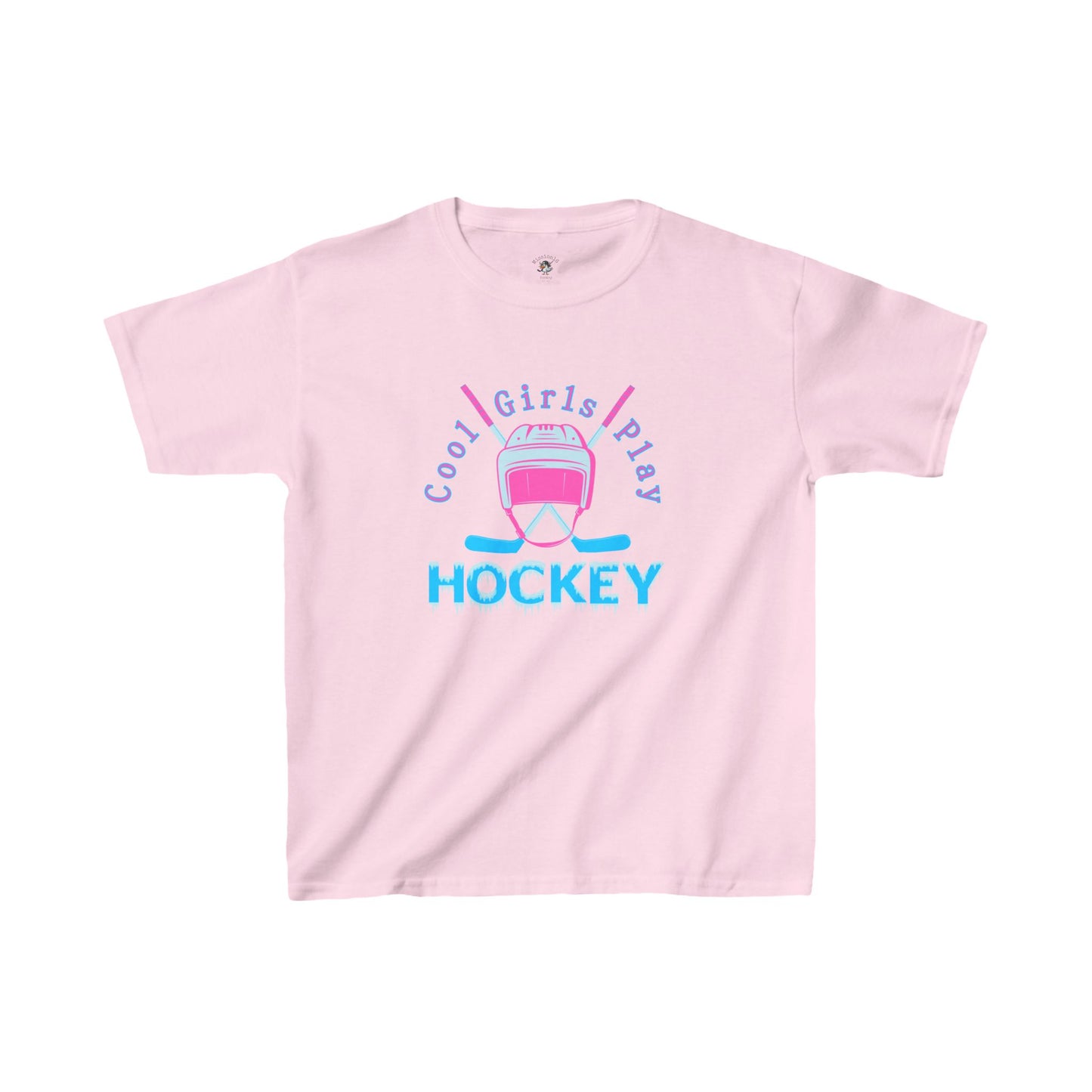 Cool Girls Play Hockey Kids Heavy Cotton™ Tee