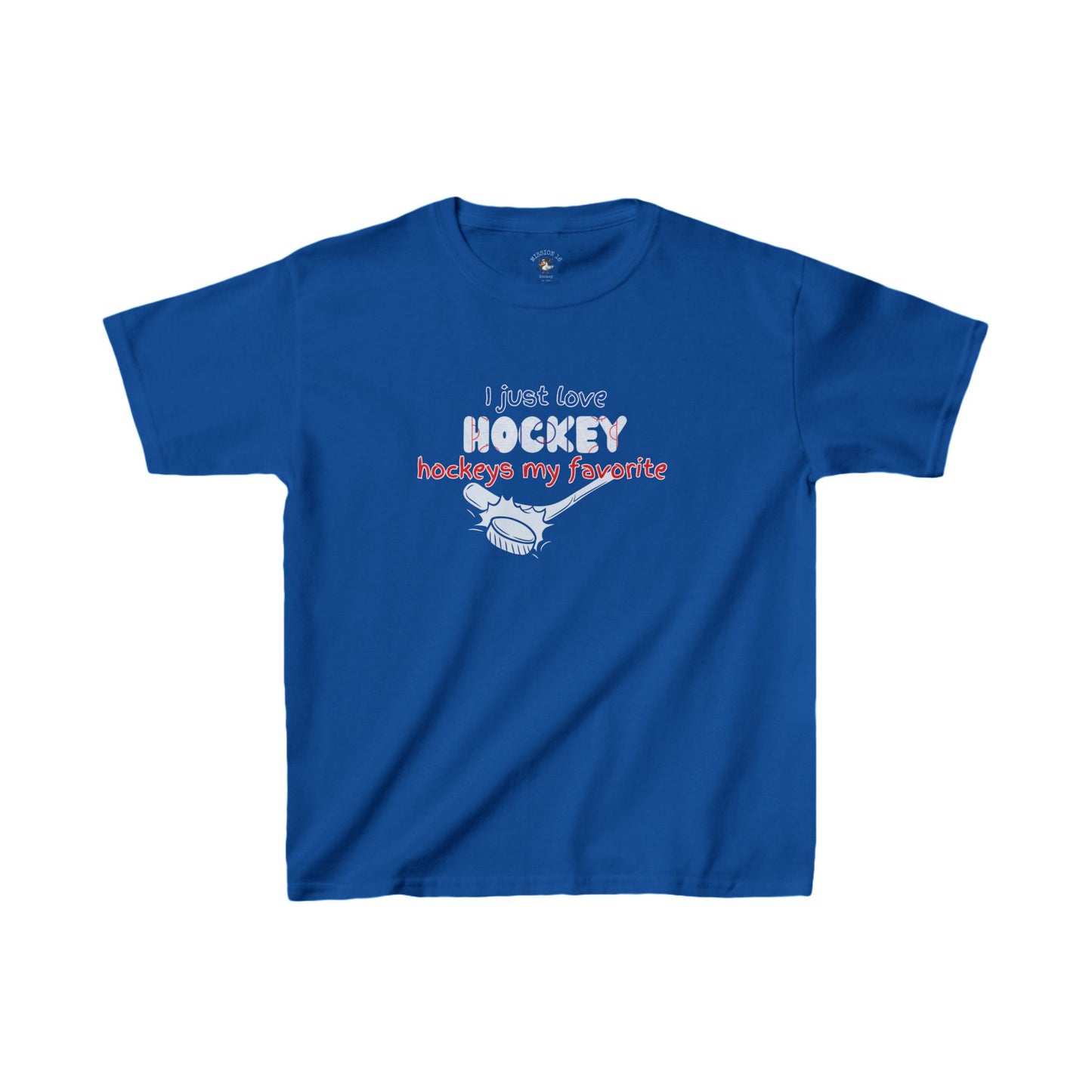 I Love Hockey Kids Heavy Cotton™ Tee