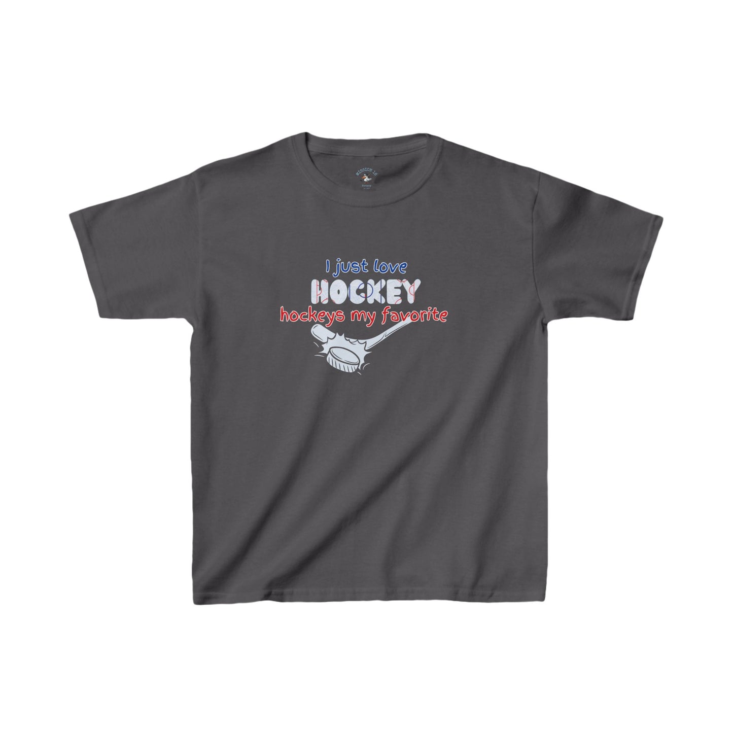 I Love Hockey Kids Heavy Cotton™ Tee