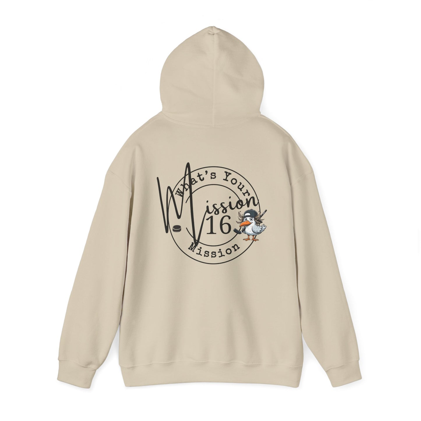 Hockey Hoodie - Gull Mascot Design
