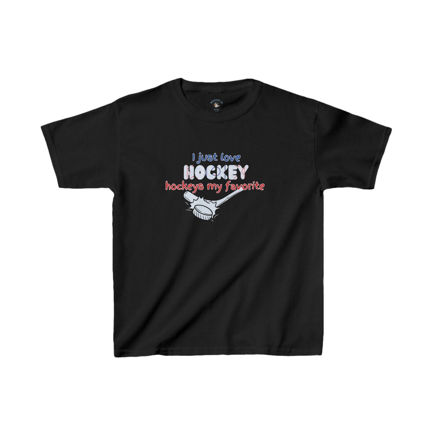 I Love Hockey Kids Heavy Cotton™ Tee