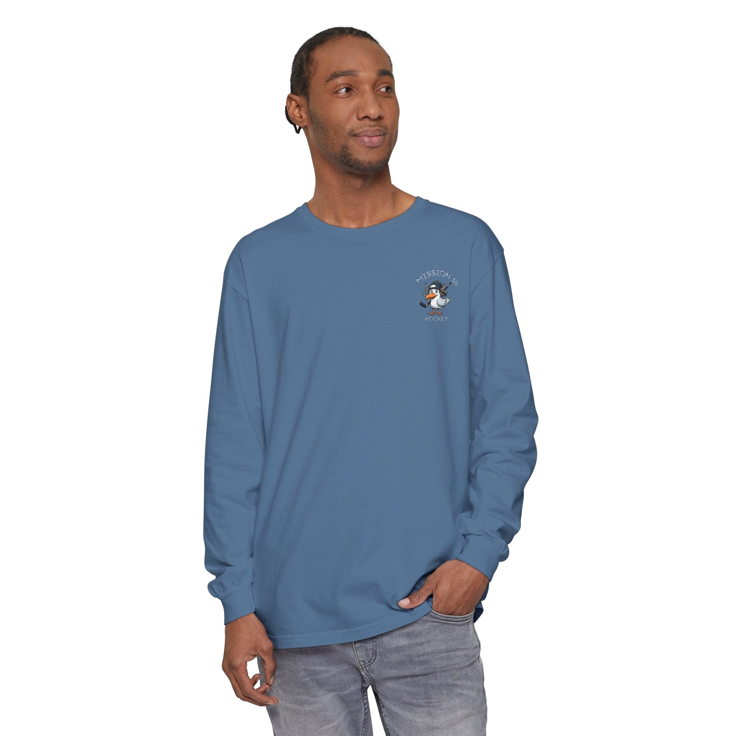 Mission 16 Gull Unisex Garment-dyed Long Sleeve T-Shirt