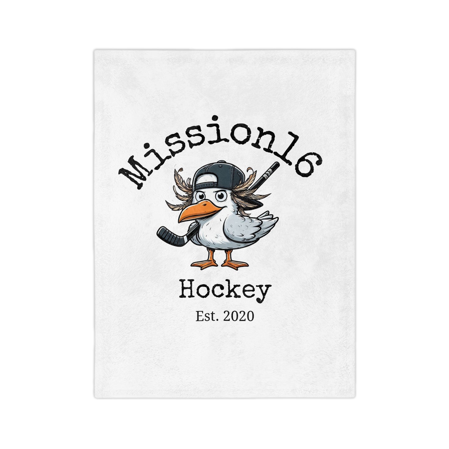 Mission 16 Logo Velveteen Microfiber Blanket