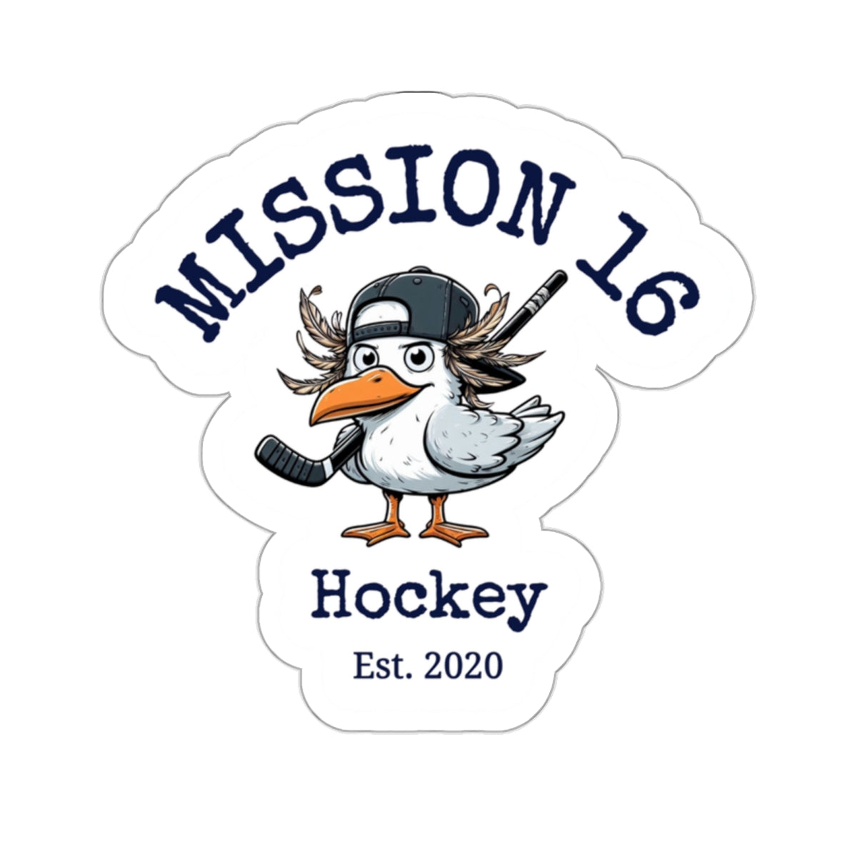 Mission 16 Hockey Logo Stickers