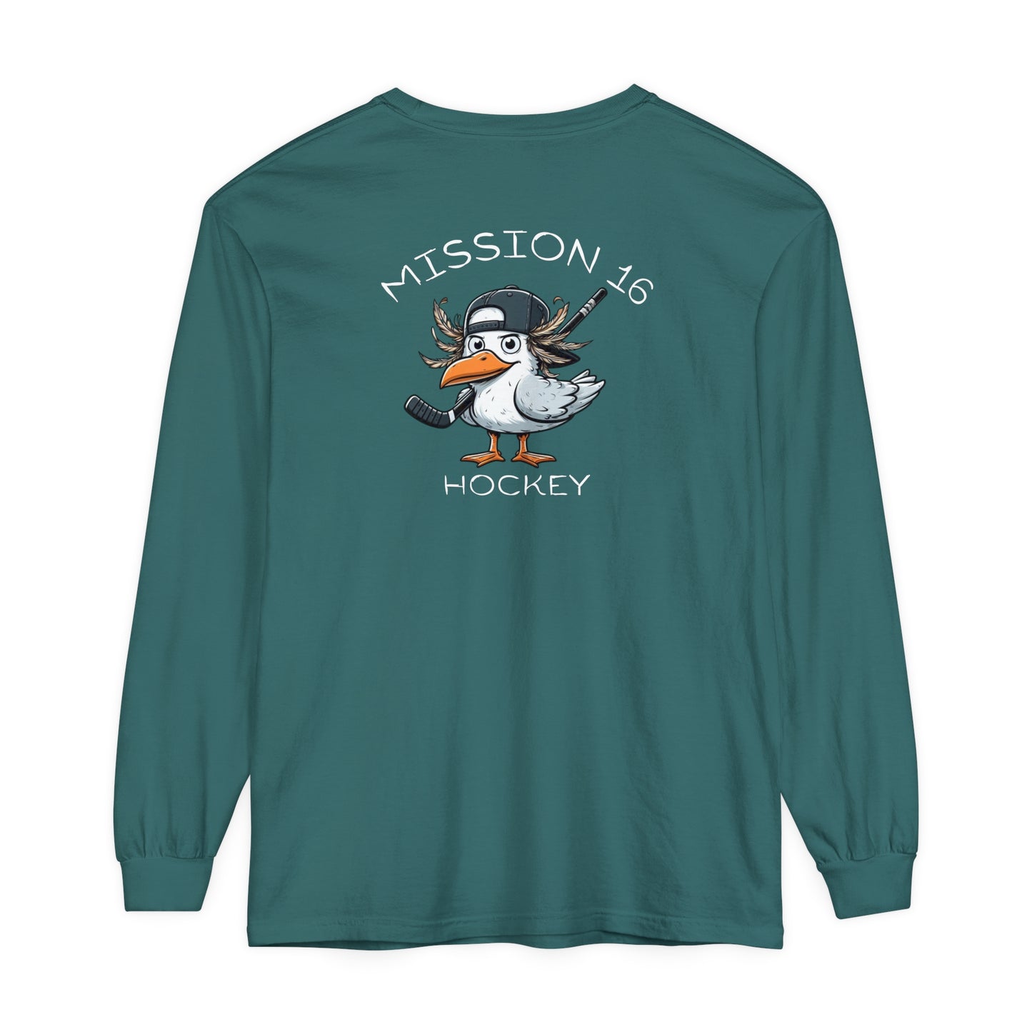 Mission 16 Gull Unisex Garment-dyed Long Sleeve T-Shirt