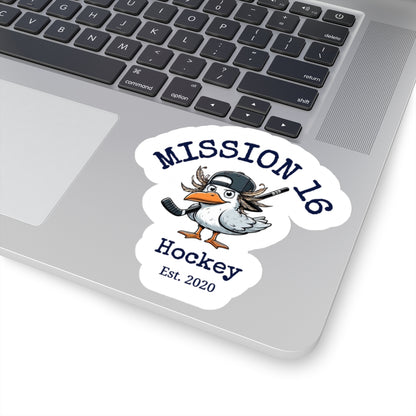 Mission 16 Hockey Logo Stickers