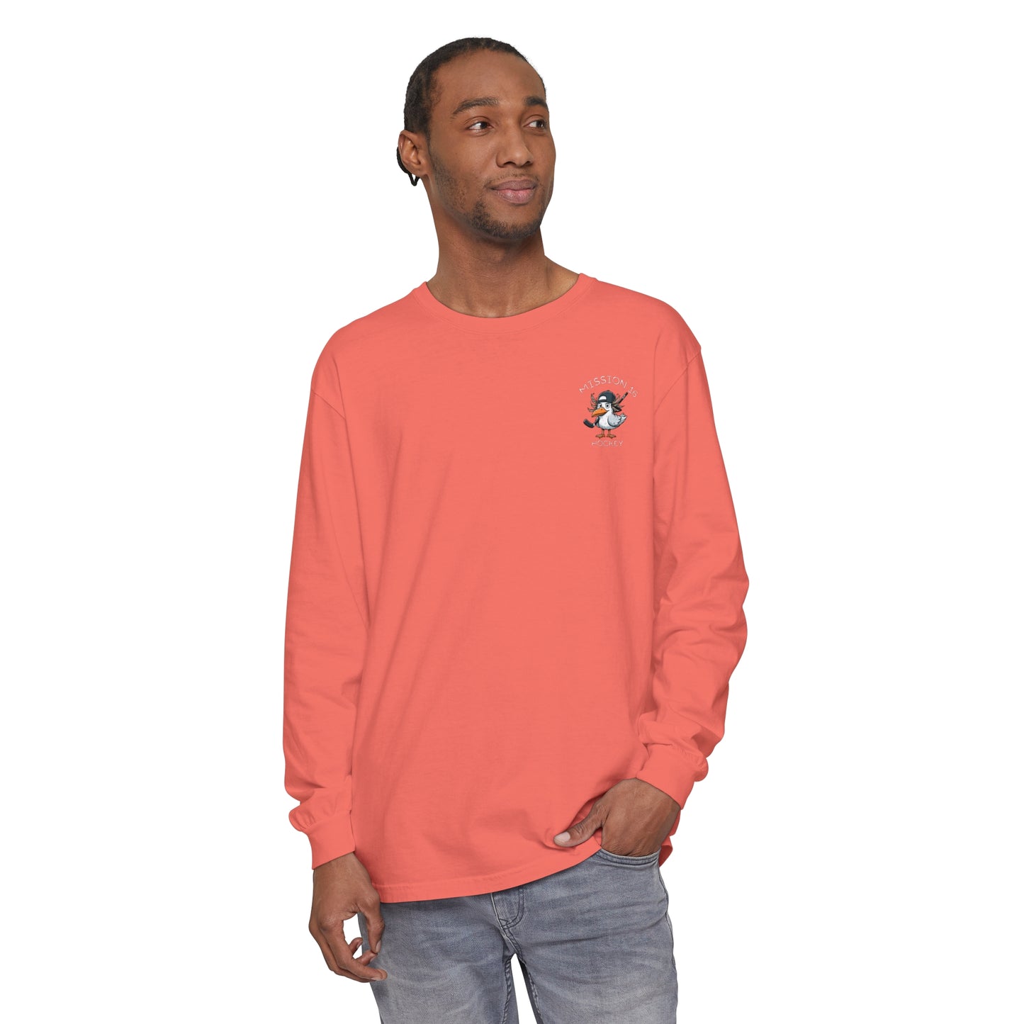 Mission 16 Gull Unisex Garment-dyed Long Sleeve T-Shirt