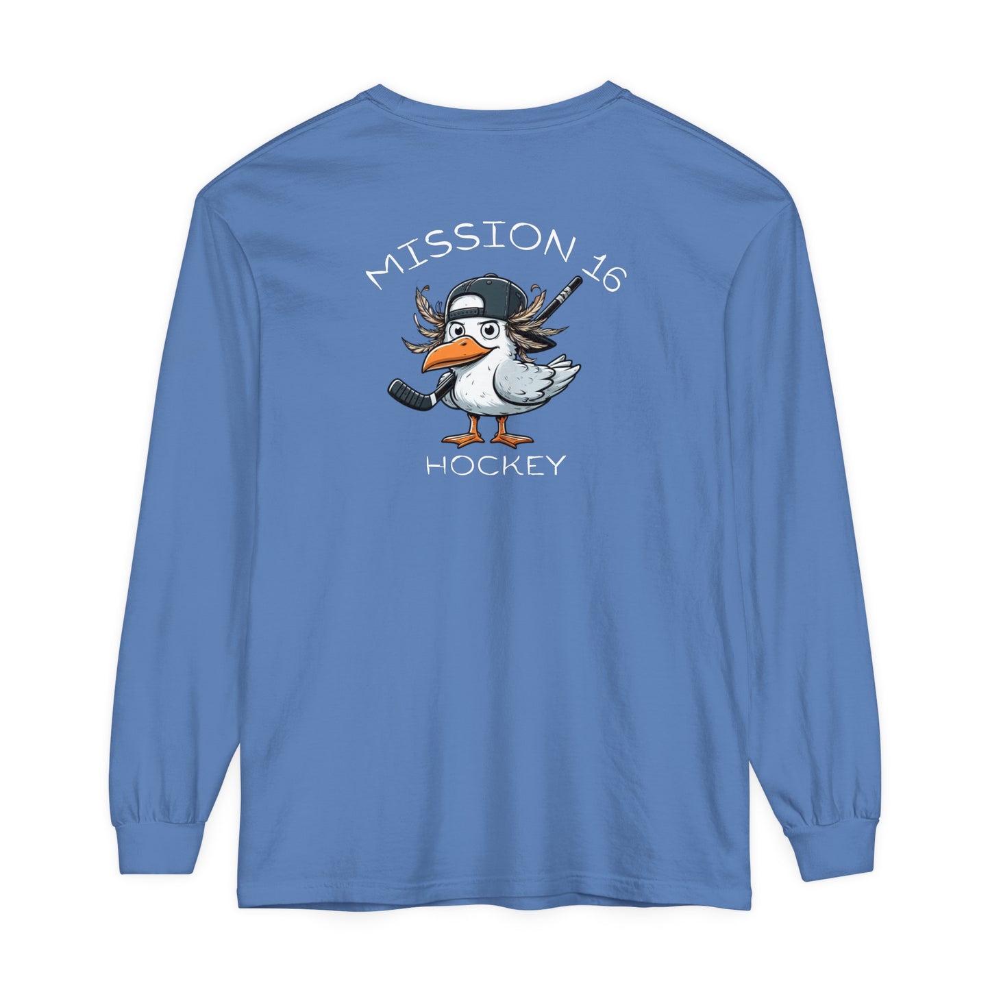 Mission 16 Gull Unisex Garment-dyed Long Sleeve T-Shirt