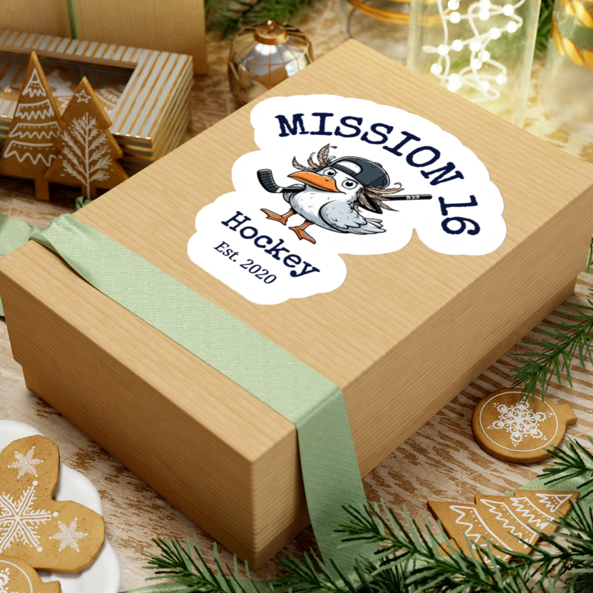 Mission 16 Hockey Logo Stickers