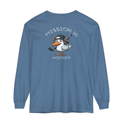 Mission 16 Gull Unisex Garment-dyed Long Sleeve T-Shirt